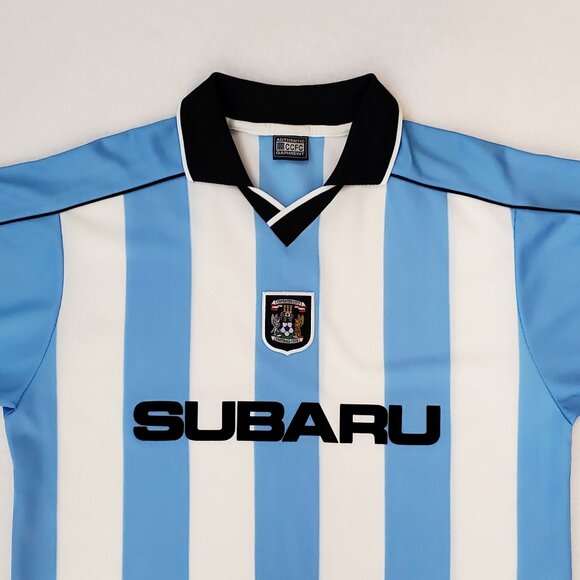 COVENTRY CITY Mens Large L Vintage Home Football Shirt Jersey 2000 - 2001 Subaru - Picture 4 of 15